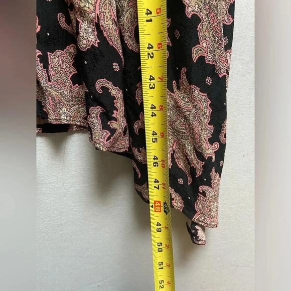 TOPSHOP Flowy Paisley Floral short Sleeve Midi Dress Sz 2 - Picture 16 of 16